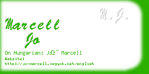 marcell jo business card